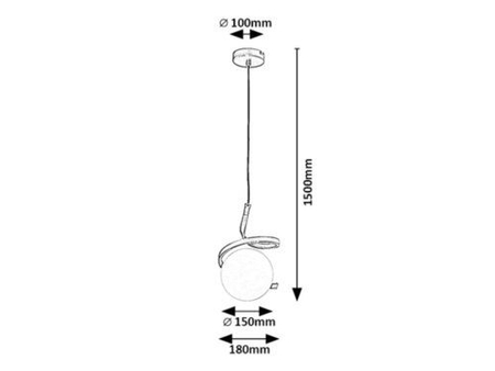 Lampa wisząca Rabalux Sarabi 72126 złoty