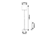 Lampa podłogowa Rabalux Izander 74011 czarny