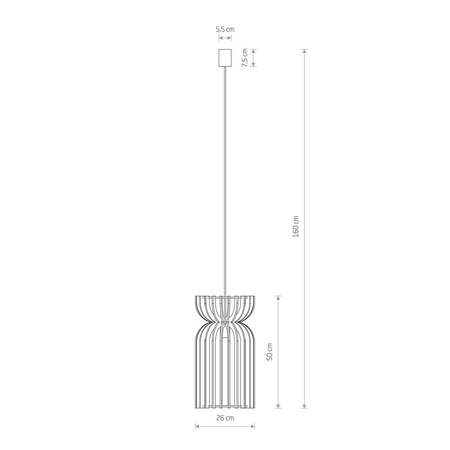 Lampa wisząca KYMI A Nowodvorski 10573 czarny