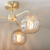 Lampa sufitowa Endon Lighting Dimple 91968 mosiądz