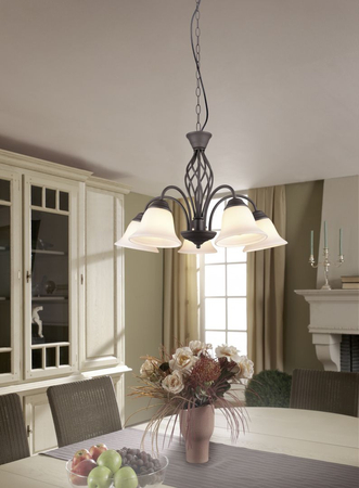 Lampa wisząca Trio 101000524 biały/miedziany