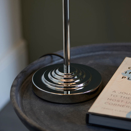 Lampa stołowa Endon Lighting Highclere 99149 nikiel