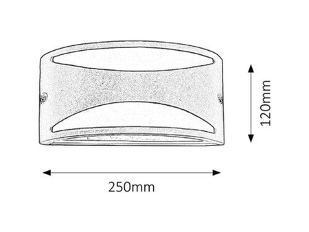 Kinkiet zewnętrzny Rabalux Manhattan 8359 czarny matowy
