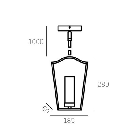 Cosmo Light Lampa wisząca DUBLIN P01216CH