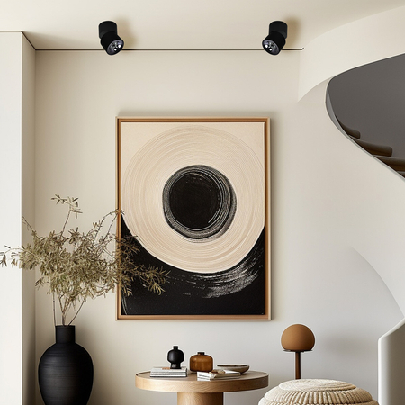 Light Prestige Ruchoma oprawa natynkowa Brema czarna LED CCT LP-2626/1RM BK movable