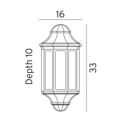 GENOVA MINI 175 BLACK E27 LED 9W