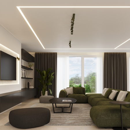 Sollux Lighting Kinkiet RING zielony oliwkowy SL.1500