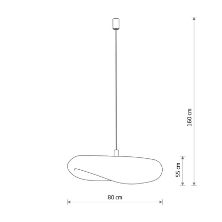 Lampa wisząca Nowodvorski HAVANA L 11397 Naturalne drewno Biały