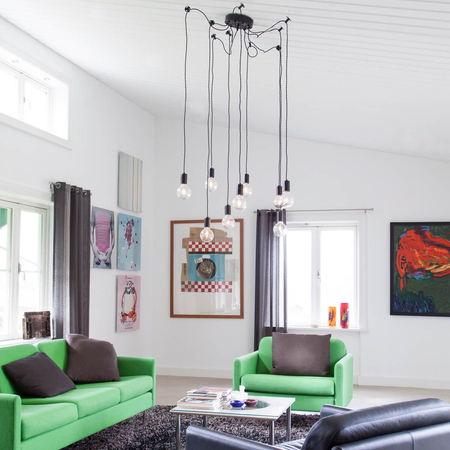 Lampa wisząca By Rydens 4200750-4002 Spindelon 9-lite