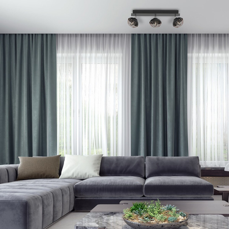 Milagro Lampa sufitowa LOGAN 3xE14 ML4611 CZARNY