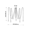 Sollux Lighting Żyrandol EDISON 5 czarny SL.0371