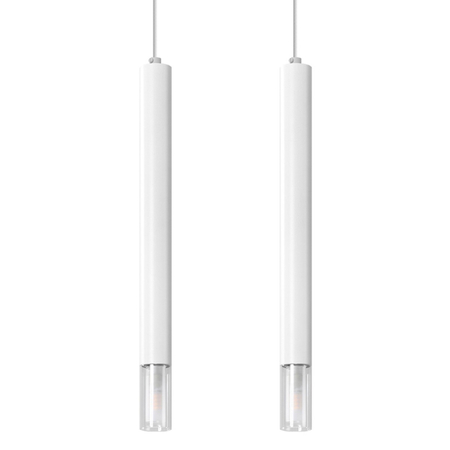 Sollux Lighting Lampa wisząca WEZYR 2 biała SL.0958