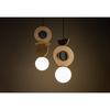 Lampa wisząca Nowodvorski DROPS WOOD A 11173 Naturalne drewno Biały