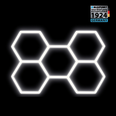 Lampa LED Hexagon Blaupunkt 230W geometryczny panel sufitowy led 4000K CRI90 w kształcie plastra miodu