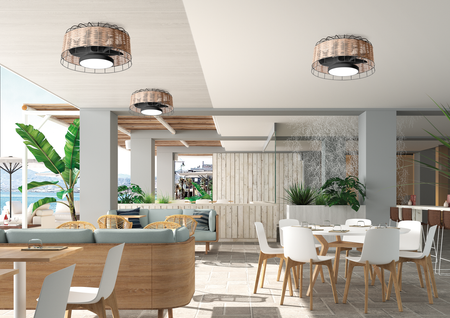 Wentylator MARA naturalny Ø61 DC 30W LED 24W CCT zmienna barwa , pilot