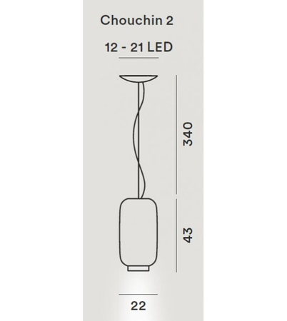 Lampa wisząca Foscarini 210072E-40 Chouchin 2