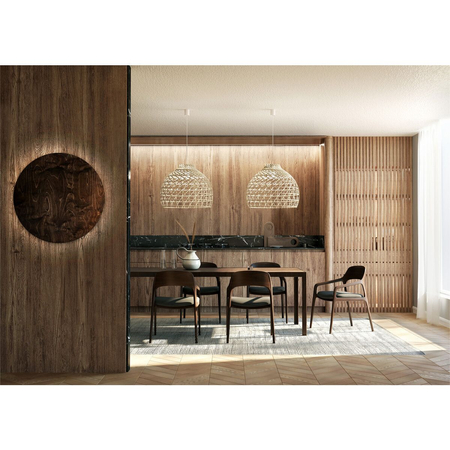 Lampa wisząca Nowodvorski BOHO L 11152 Naturalne drewno Biały