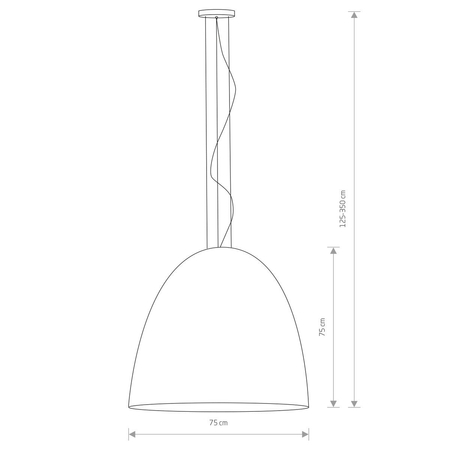 Lampa wisząca EGG XL Nowodvorski 10325 biały