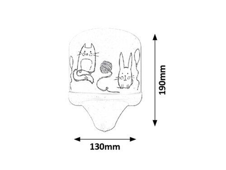 Lampa wewnętrzna Rabalux Cathy 4570 wielokolorowy