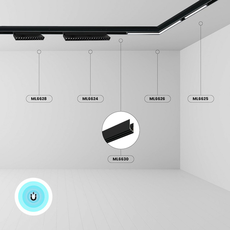 Milagro Szyna natynkowa MAGNETIC TRACK 200cm ML9649 CZARNY
