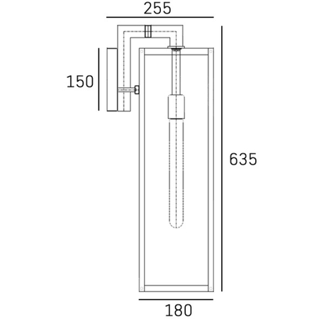 Cosmo Light Kinkiet KYOTO W01715BK