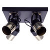 Milagro Lampa sufitowa WILSON BLACK 4xGU10 MLP4853 Czerń / Mosiądz