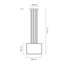 Lampa wisząca IHI 9042/E27/CZ/CZ Shilo
