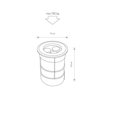 Lampa zewnętrzna PICCO LED L Nowodvorski 9104 srebrny
