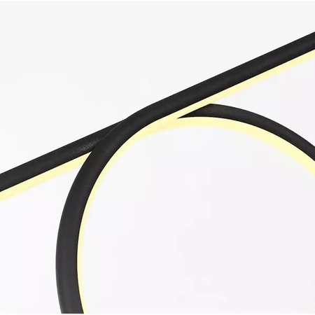 Lampa wisząca Ledowe Okręgi no.1 26cm 3k czarna