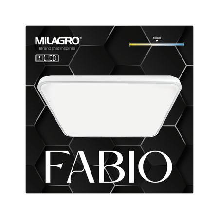 Milagro Plafon Fabio Biały 35W ML7936 BIAŁY