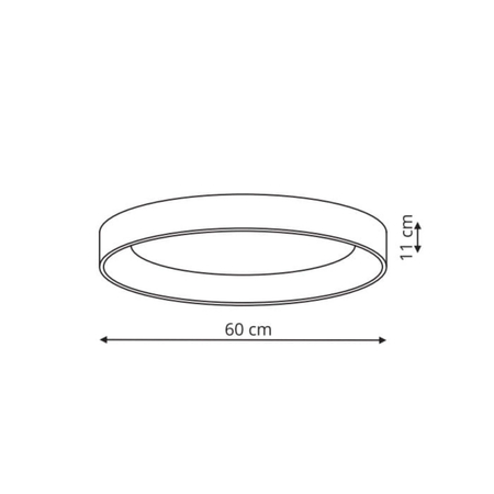 Plafon Georgia 1xLED złoty LP-049/1C GD CCT