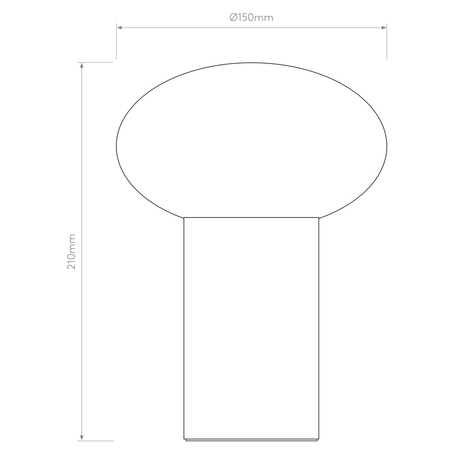 Lampa stołowa Astro Zeppo Portable 1176022 Jasny Brąz - odcień złota
