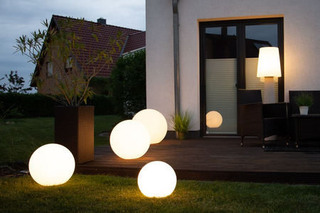 Kula LED Lampa zewnętrzna ogrodowa 2700K RGB Ø40 32417L biały