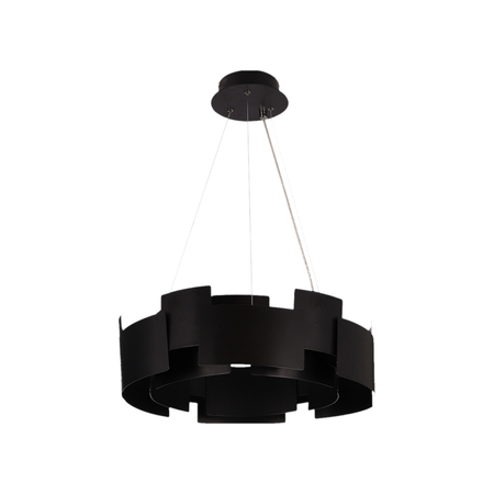 Milagro Lampa wisząca TORINO BLACK 24W LED ML6141 CZARNY