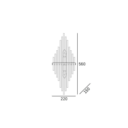 Cosmo Light Kinkiet REYKJAVIK W02073CP