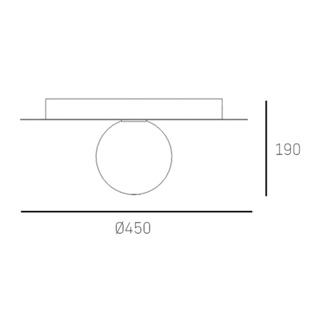 Cosmo Light Plafon CAPE TOWN C01919BR