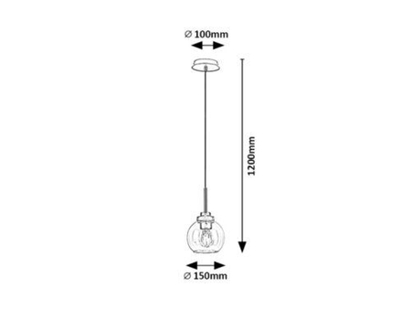 Lampa łazienkowa Rabalux Tirina 75006 czarny matowy
