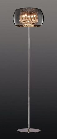 Lampa podłogowa Trio 411210406 srebrny