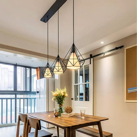 Lampa wisząca Diament Abigali Diamond III L