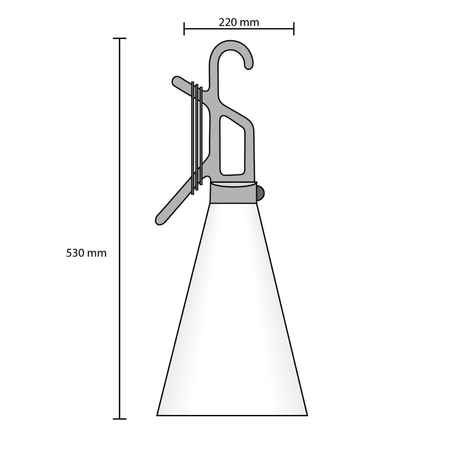 Lampa wielofunkcyjna Flos F3780030 May Day Czarna