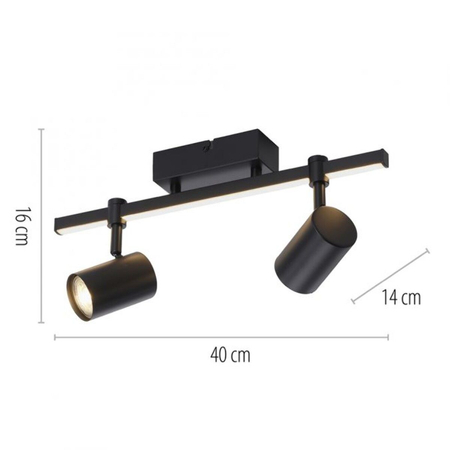 Lampa sufitowa Paul Neuhaus BARIK 6524-18 czarny