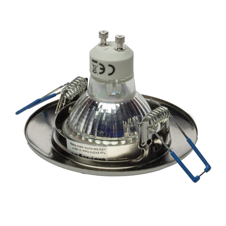 Eko-Light OCZKO OKRĄGŁE GU10 1X5W LED SATYNA EKZ2570