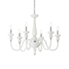 Żyrandol Ideal Lux 113678 Doge SP6 Bianco