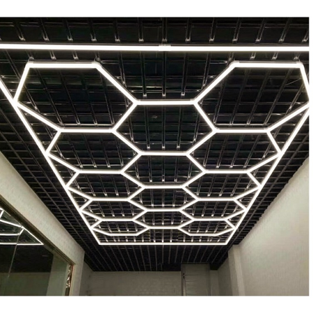 Modułowy system oświetleniowy autogamma HEXAGON LED 243 x 483 cm 3500K aluminium