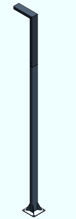 ASKER POLE PRO 5225 GRAPHITE LED 19,7W 4000K 300CM