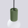 Sollux Lighting Lampa wisząca HALO 1 zielona oliwka SL.1724