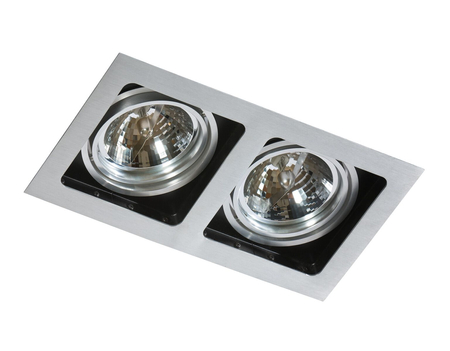 Oczko SISTO 2 ALUMINIUM Azzardo AZ0794 aluminium / black