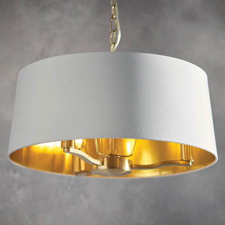 Endon Lighting Lampa wisząca 67667 biały/złoty