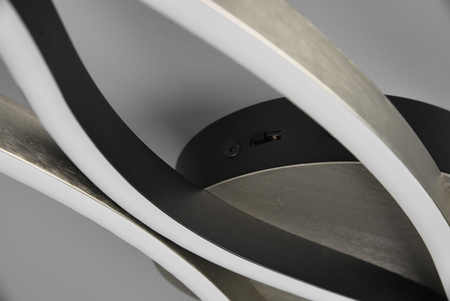 Lampa sufitowa Trio 641210305 czarny/srebrny