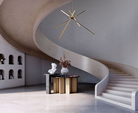 Lampa wisząca Maxlight P0457 złoty